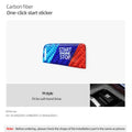 Carbon Fiber Look Start/Stop Button Sticker for 5 Series, X3