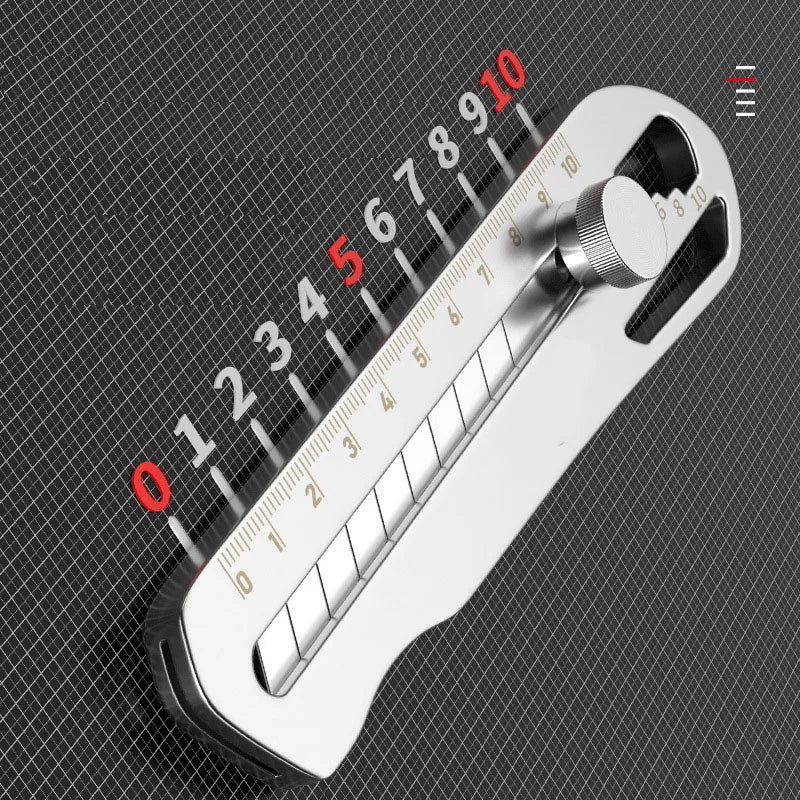 Stainless Steel Box Cutter18MM Retractable Utility Knife Heavy Duty  нож 6 In 1 Multifunctional Pocket Knife Couteau Stationery