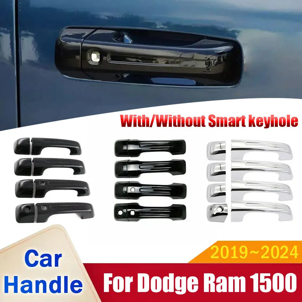 Dodge Ram 1500 Door Handle Cover 8Pcs ABS Trim 2019-2024 - image 9