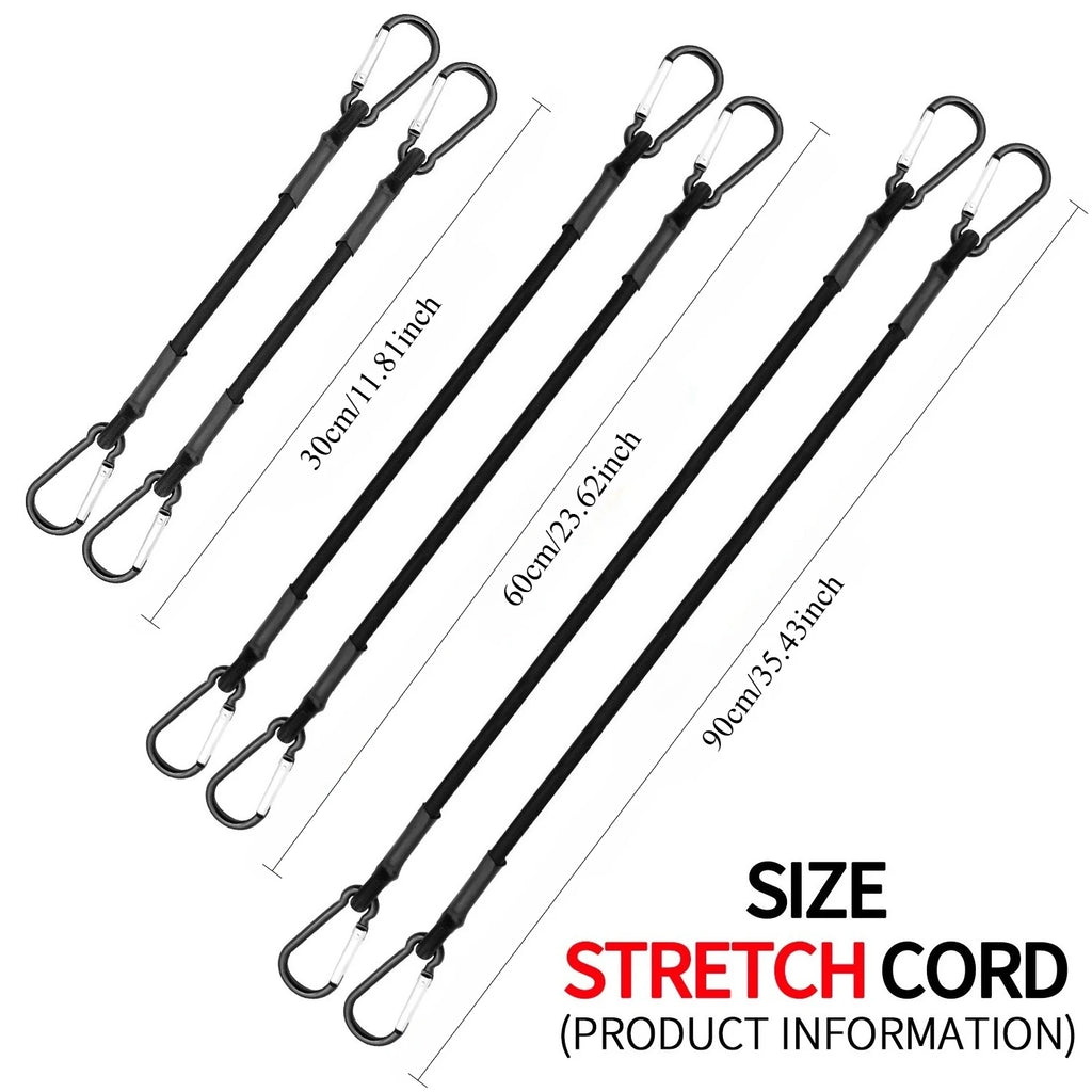 Elastic Bungee Cord with Hook, 30–150cm – Bike, Luggage & Roof Rack
