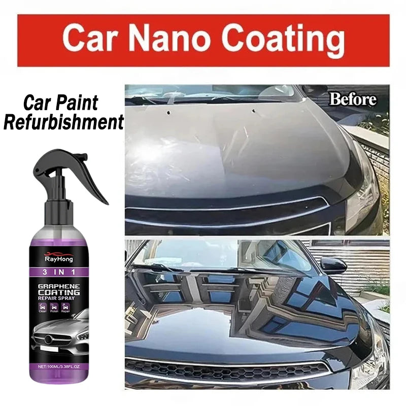 Graphene Ceramic Coating Spray for Car Paint and Glass, 100ml
