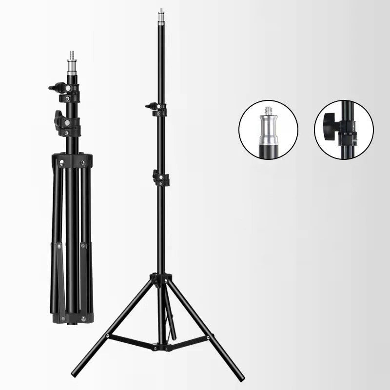 Heavy Duty Metal Alloy Light Stand Tripod For Photo Studio Softbox Video Flash Reflector Lighting Background Stand 1.6M 2.1M