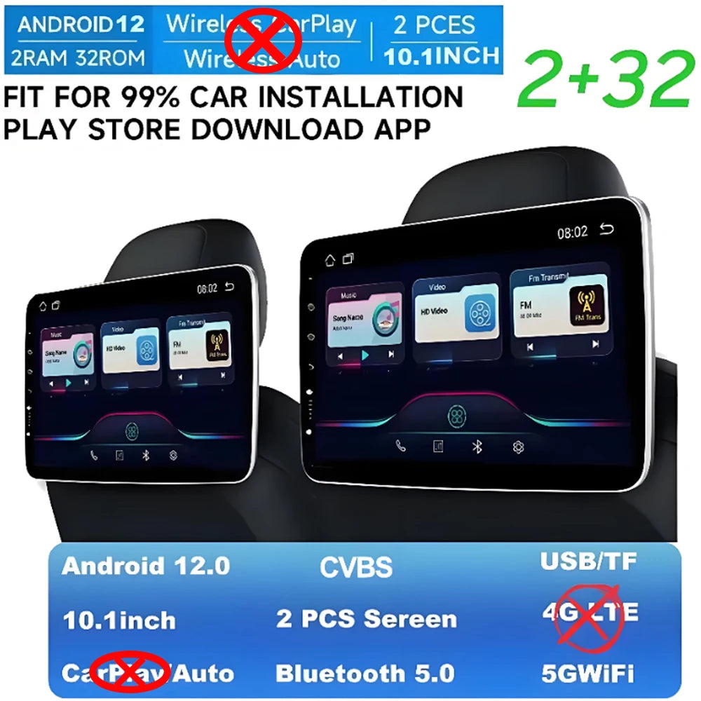 10.1" Tesla Style Android Car Stereo Wireless CarPlay Android Auto - image 11