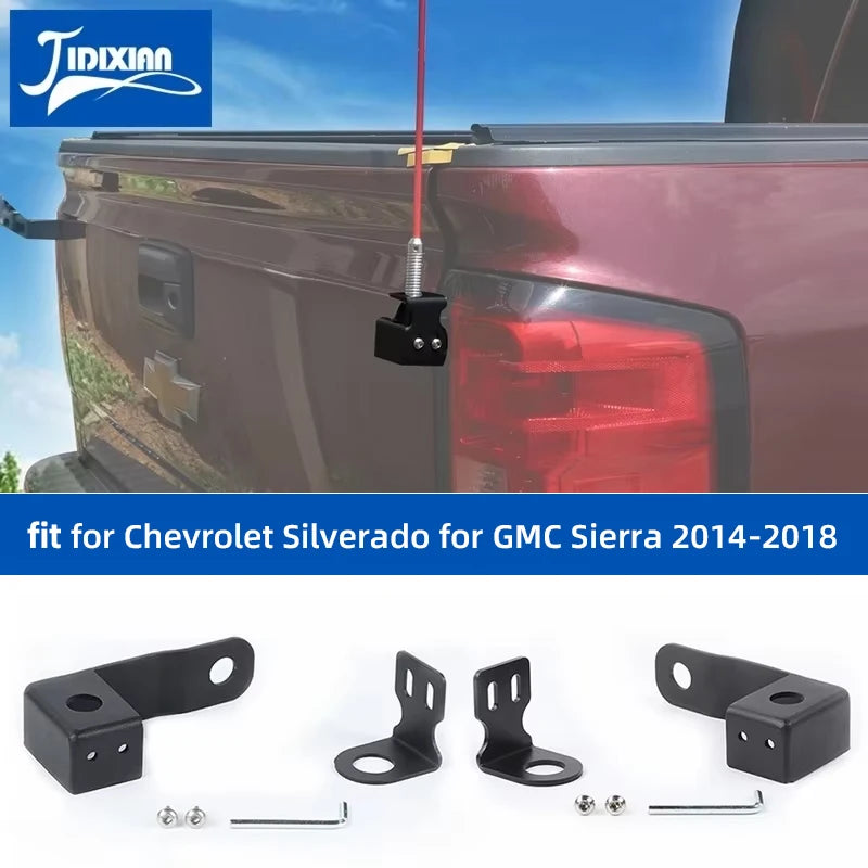 Tailgate Antenna Mount for 2014-2018 Chevy Silverado GMC Sierra