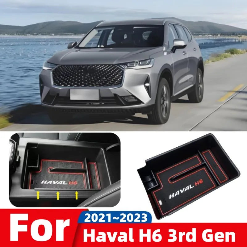 Center Console Armrest Hidden Storage Box for Haval H6 3rd Gen (2021-2025)