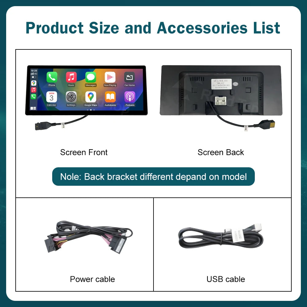 12.3-inch Wireless CarPlay Android Auto for BMW 3/4 Series 2012-2018 - image 6