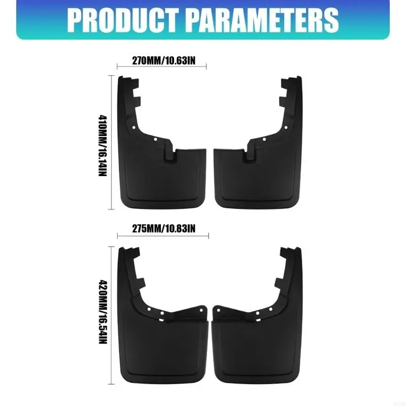 M76E Protective Mud Flaps For F150 2021-2025 SUV Against Rocks And Dirt