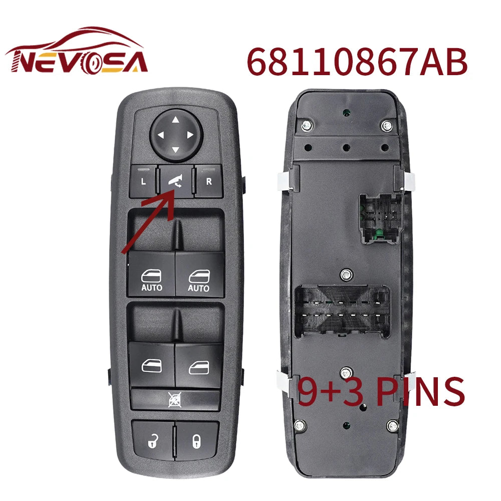 NEVOSA Power Window Switch for Dodge Ram, Durango, Jeep & Chrysler - image 14