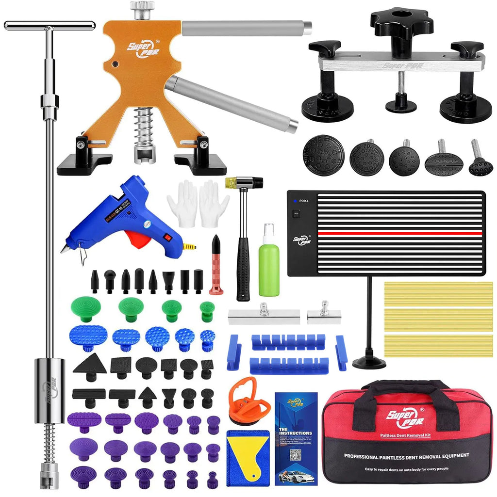 Car Dent Removal Kit - Paintless PDR Repair Tool with Glue Gun - image 7