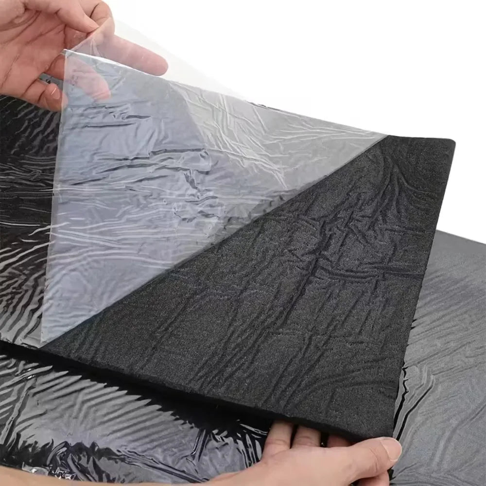 Car soundproofing mats 50 pack, self adhesive heat shield for doors, roof and engine bay