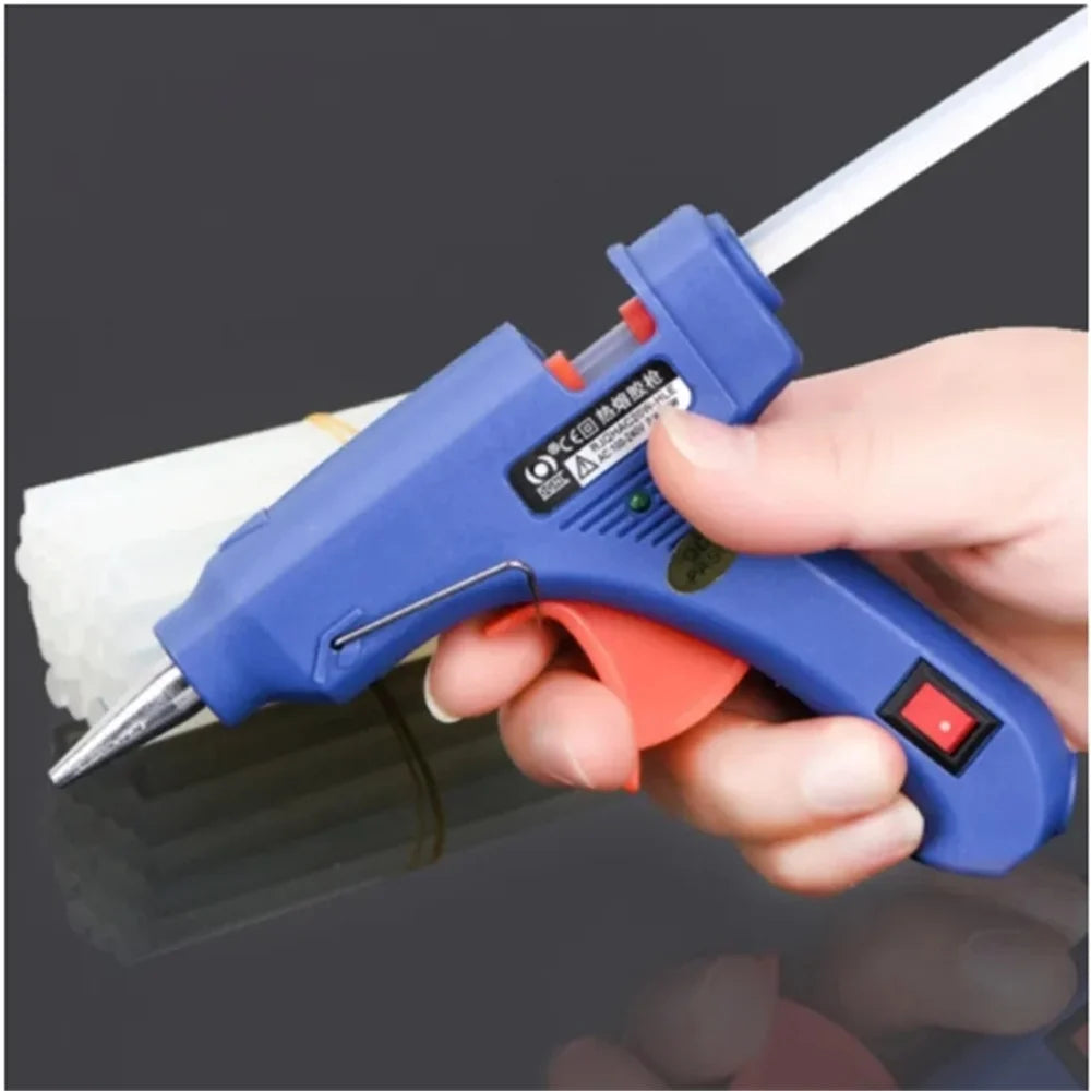 20W Hot Melt Glue Gun Kit – Fast Heating, Anti-Drip, 10 Glue Sticks - image 3