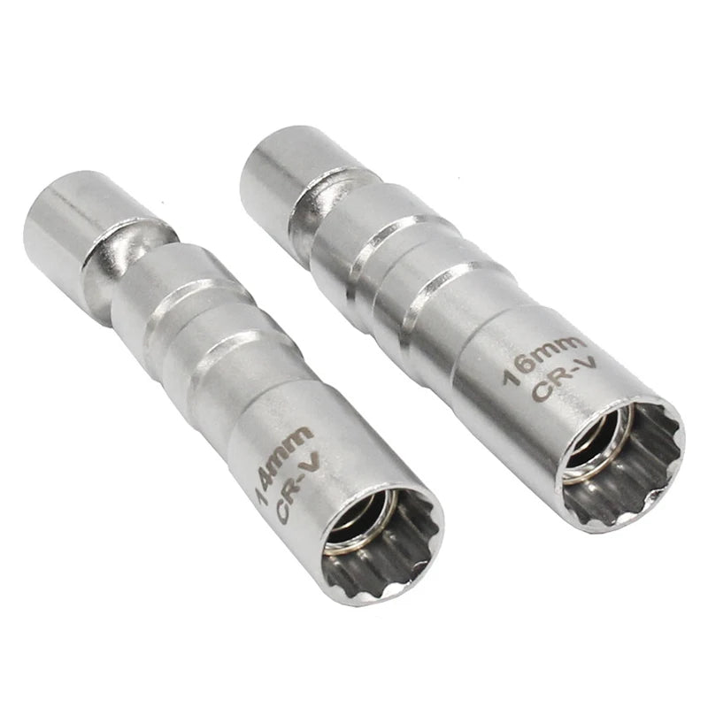 Spark Plug Universal Sleeve Wrench 3/8 Inch Socket Magnetic 12 Point Angle Thin Wall Ignition Plug Car Removal Tools 14mm 16mm