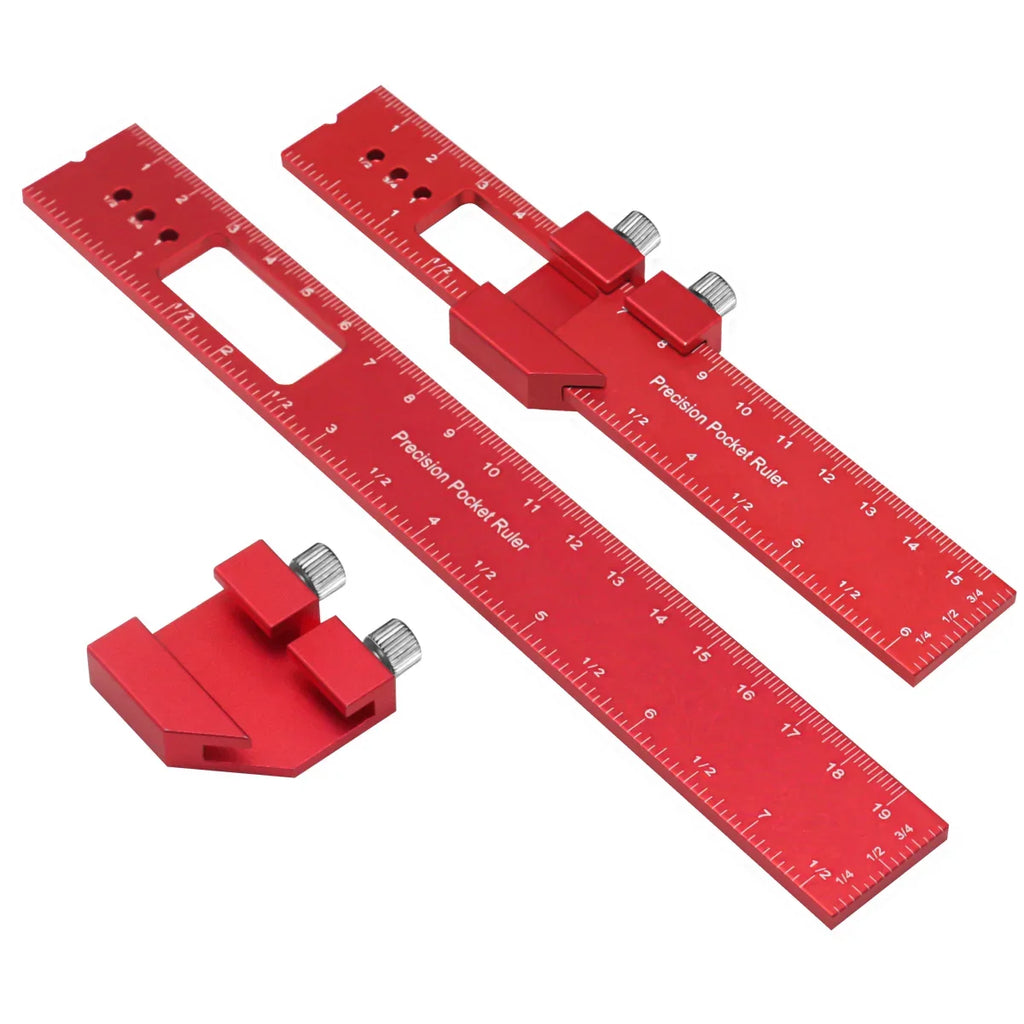 Multi-Angle Precision Pocket Ruler Measuring Tool for Woodworking - image 2