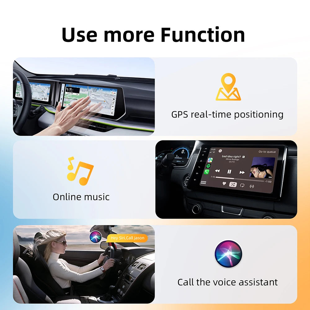 2-in-1 Wireless Adapter for CarPlay and Android Auto, 5.8GHz