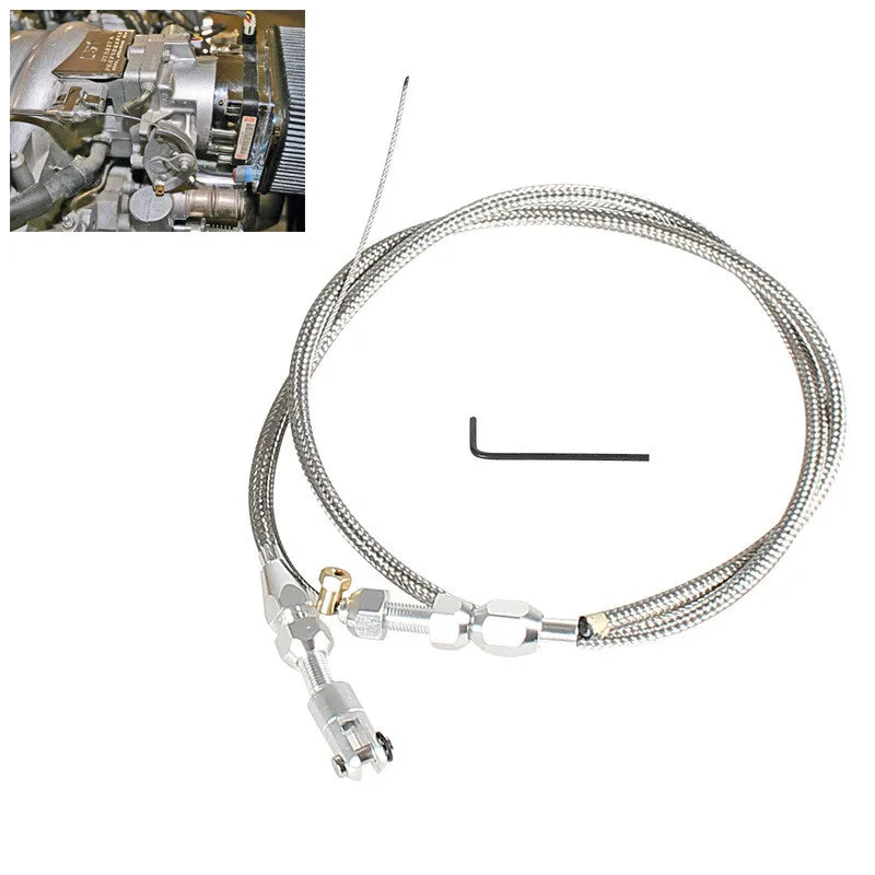 36in Braided Throttle Cable Kit for Chevrolet LS1 Engines 1997-2007 - view 7