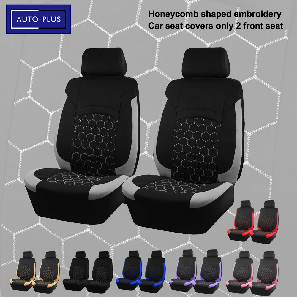 Football Embroidery Car Seat Covers, Universal Fit