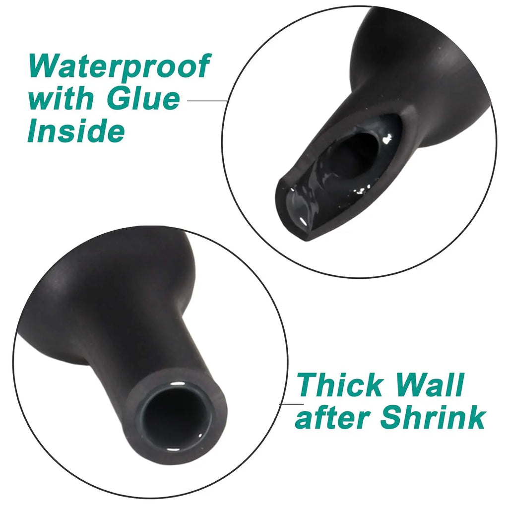 8ft/ 2.4m Length Heat Shrink Tubing Kit, 3:1 Heat Shrink, Large Marine Dual Wall Adhesive Shrinkable Wire Wrap Tube.