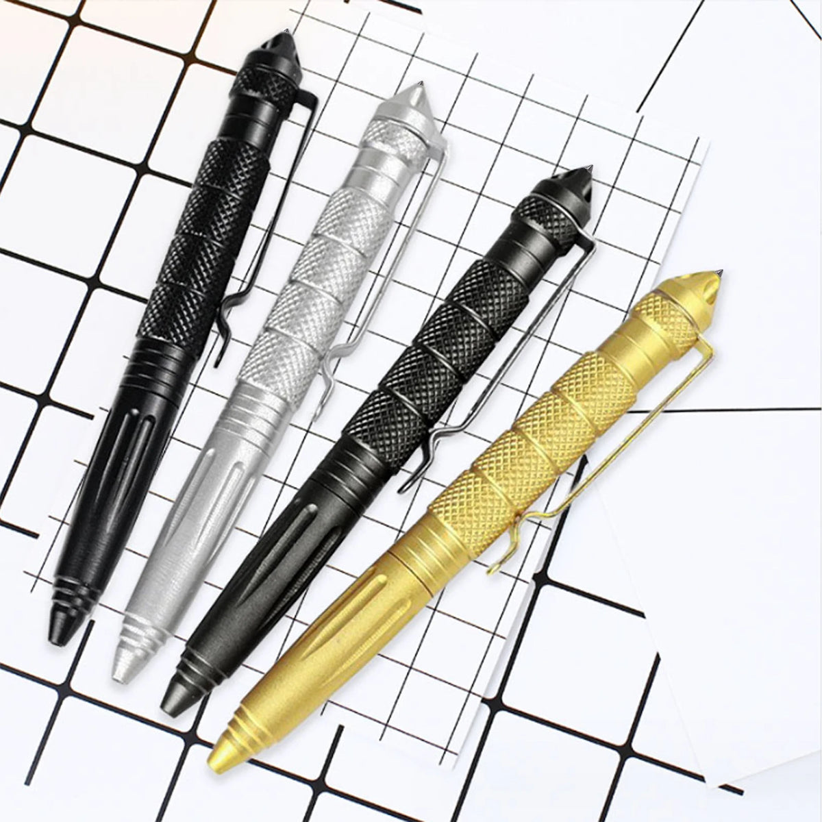 Tactical Pen with Glass Breaker, Aluminum Self-Defense Tool - image 2