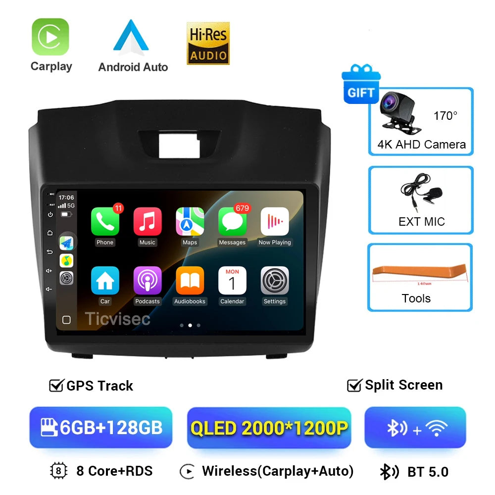 Android 16 Car Stereo for Chevy Colorado S10 Isuzu DMax GPS CarPlay - image 14