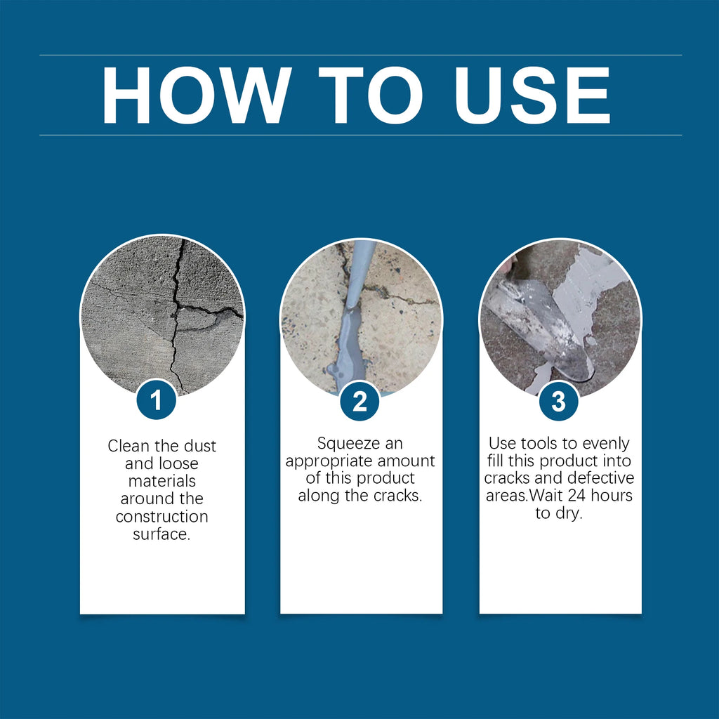 Concrete Crack Filling Agent Roof Waterproof Leak Repair Sealant Plugging Material Hardware Glue for Sealing And Repair