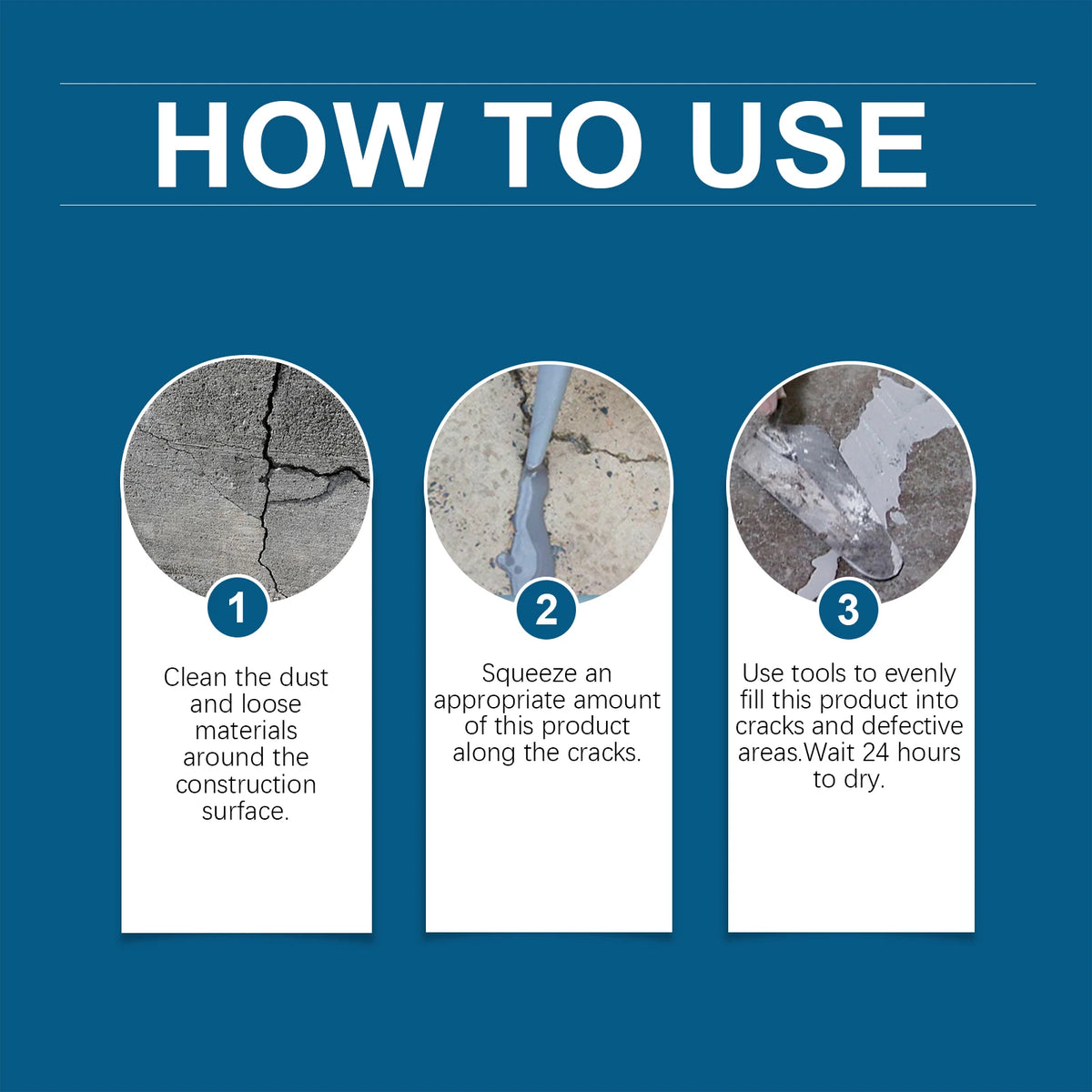 Concrete Crack Filling Agent Roof Waterproof Leak Repair Sealant Plugging Material Hardware Glue for Sealing And Repair