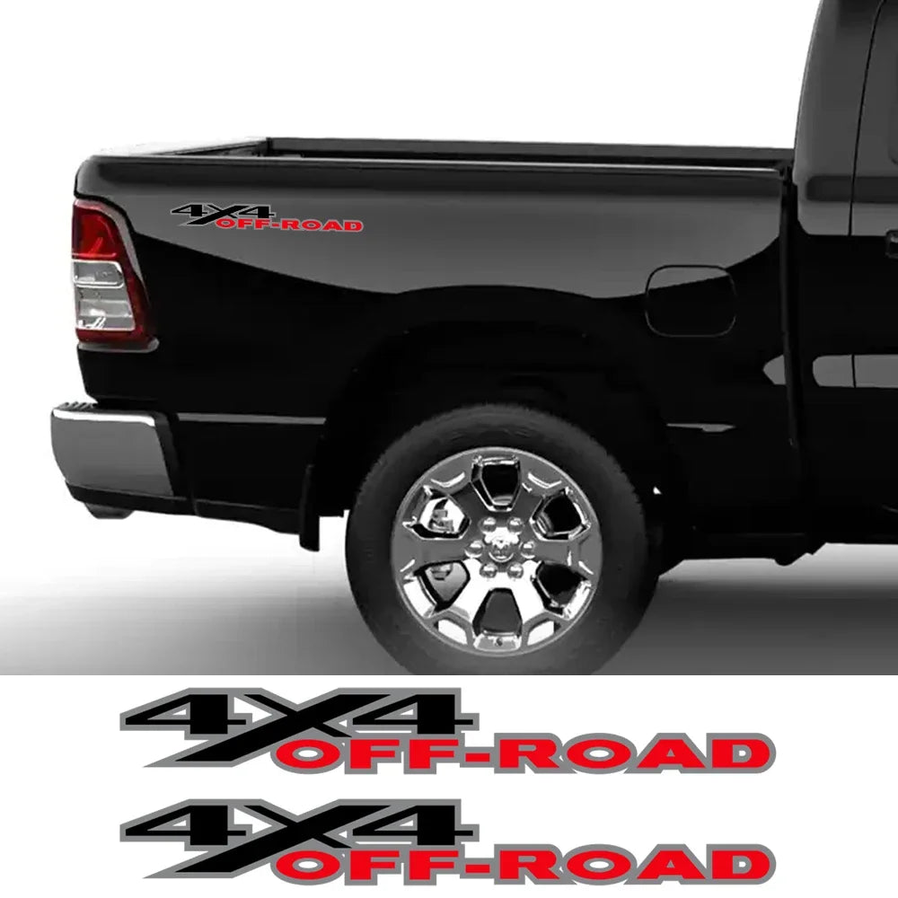 Durable 4x4 Off-Road Vinyl Decals for Pickup Trucks - 2-Pack - image 2