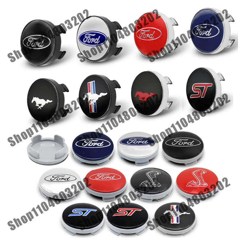 Wheel Center Hub Caps for Ford Focus Mondeo Fiesta, 4-Pack - image 7