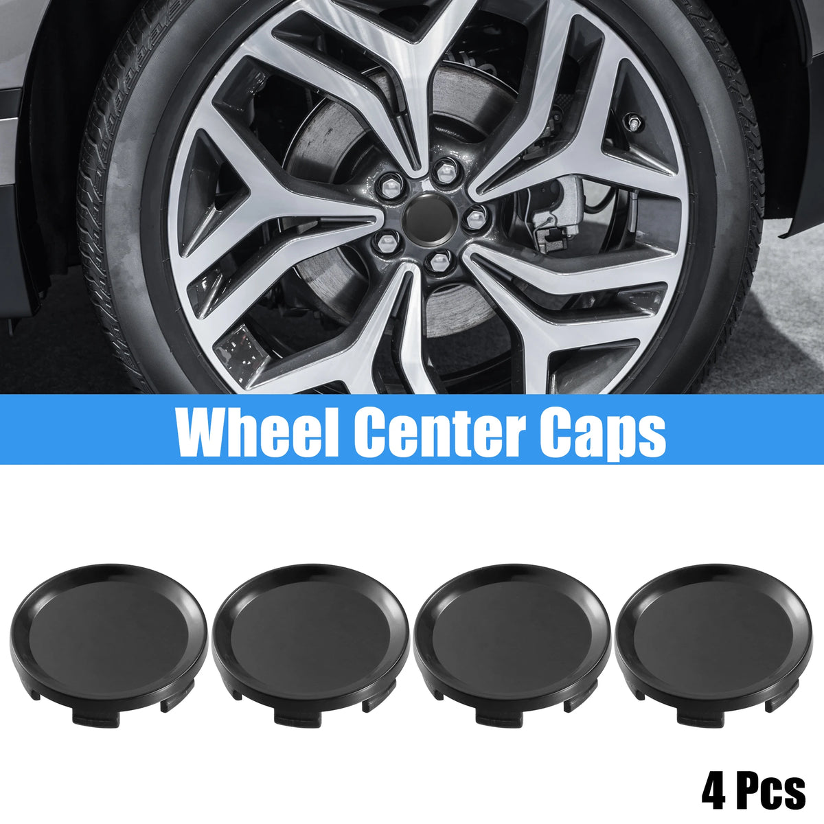 X Autohaux Universal Wheel Center Caps, 53-75mm 4-Pack - image 20