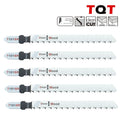 5-Piece T-Shank Jigsaw Blade Set – Assorted Wood Cutting Blades