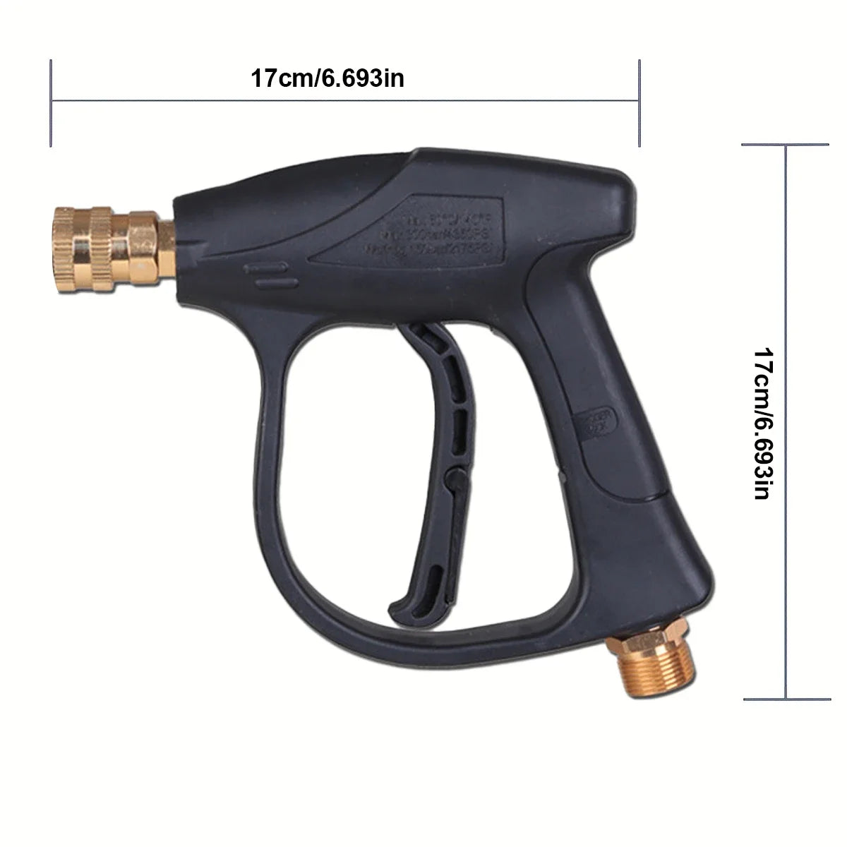2175PSI High Pressure Washer Gun with M22-14 1/4-Inch Quick Connect and 5 Color Nozzles