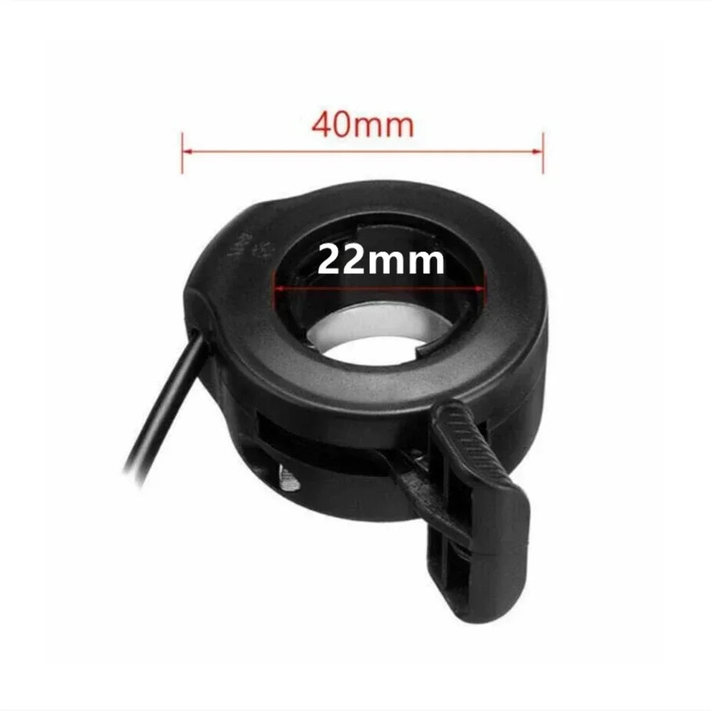 SPORTFUNSF Outdoor Thumb Throttle E Bike Parts Assembly Replacement Three-wire Black Ebike Electric Bike For Electric Bicycle PA