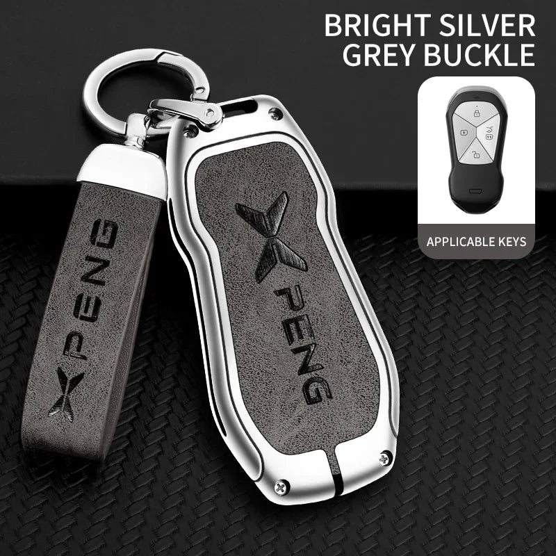 Metal Key Fob Cover Case for Xpeng P5, P7, G9 & More