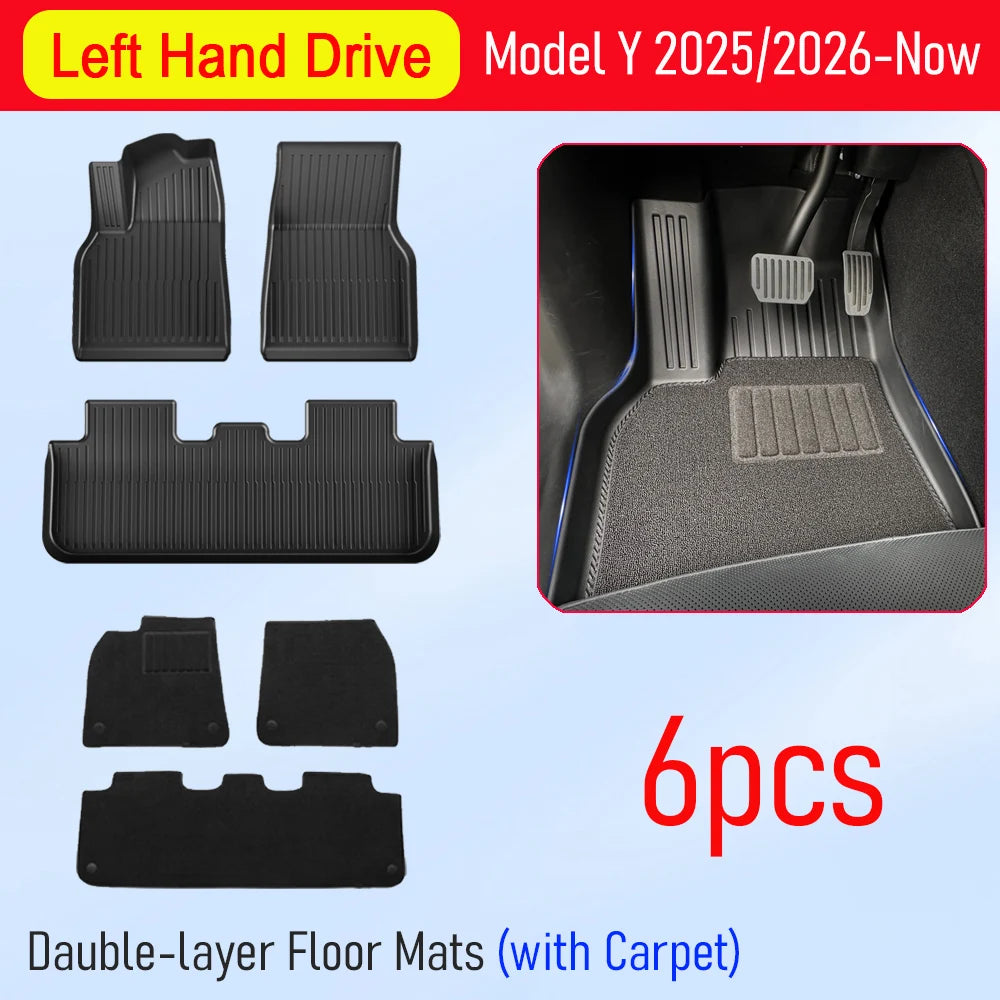 Tesla Model Y Juniper 2025-2026 TPE Floor Mats & Cargo Liner - image 16
