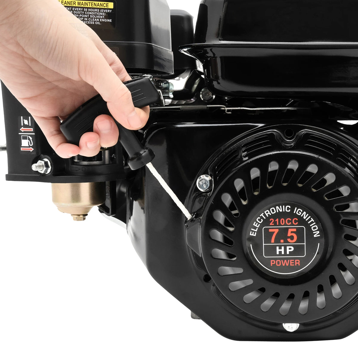 7.5HP 210cc 4-Stroke Gas Engine with Electric Start