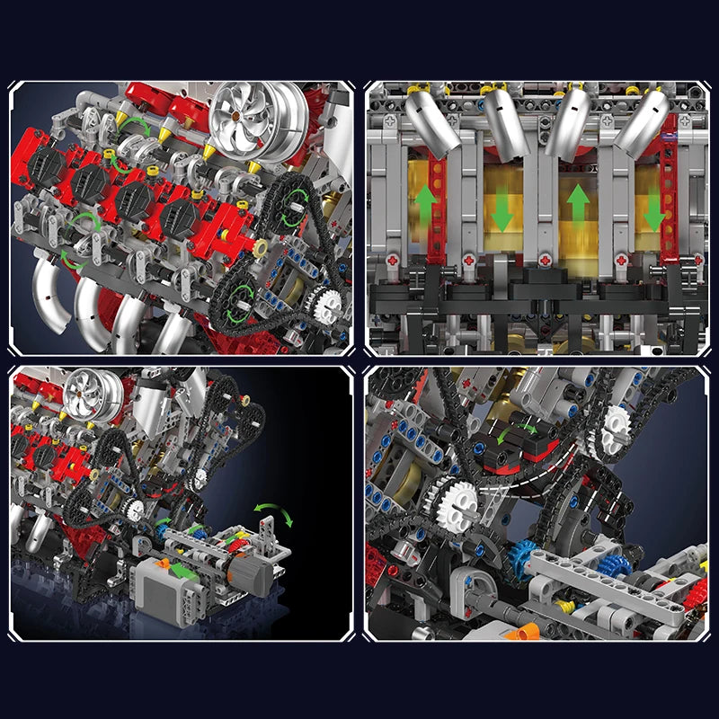 Mould King F488 Supercar Building Blocks Set (2718 PCS, V8 Engine) - image 6