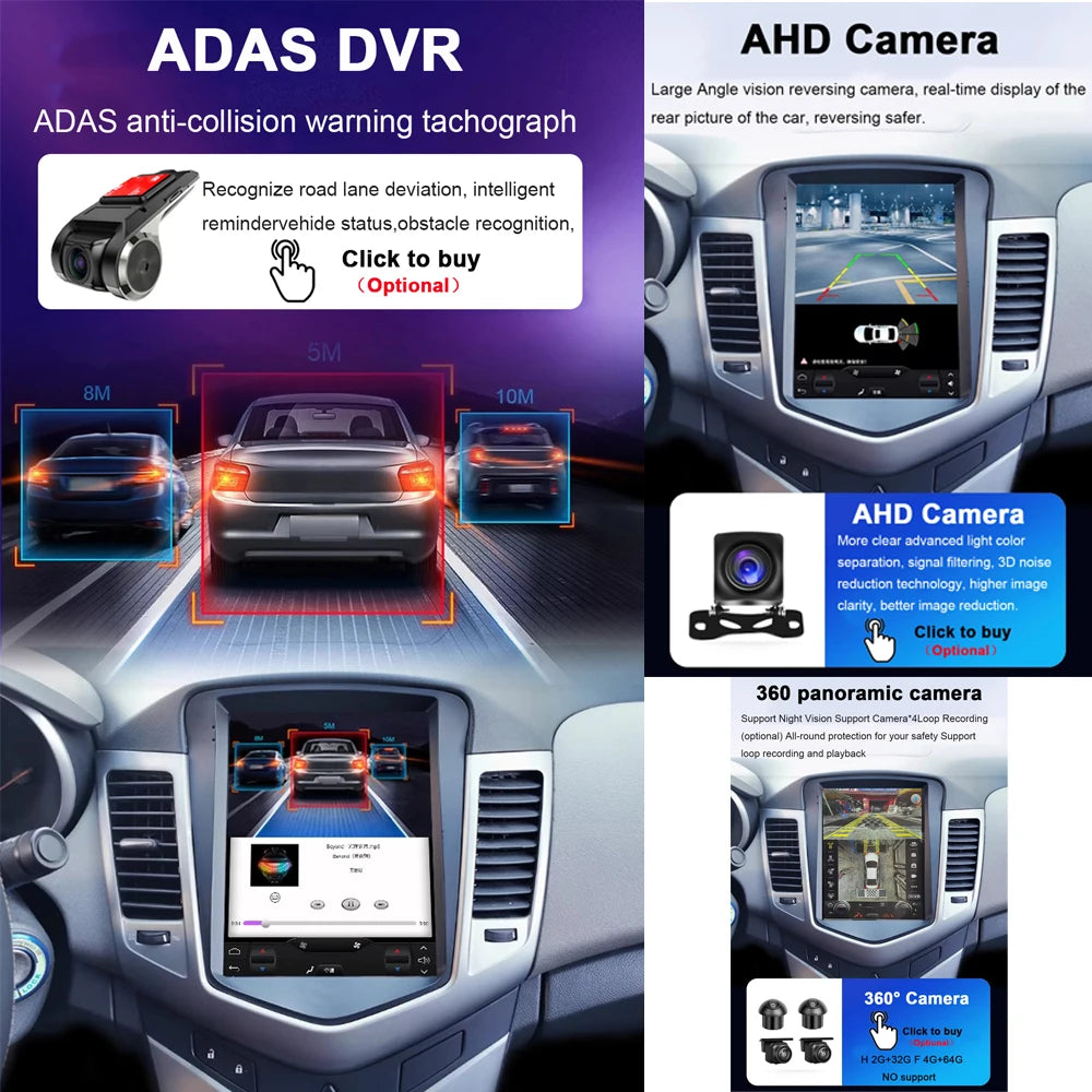 Opel Astra J 9.7" Touchscreen Car Radio with GPS & Android Auto - image 5