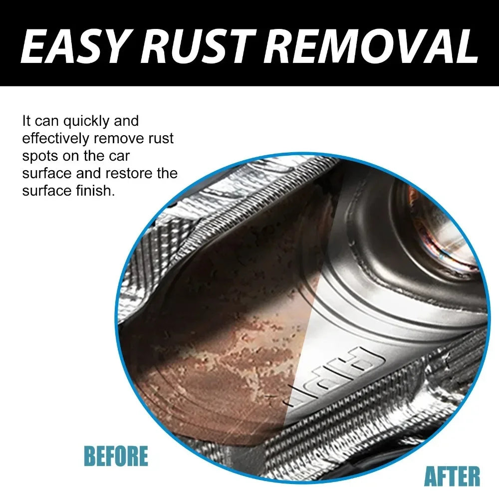 Quick-Acting Rust Remover Spray for Exhaust Pipes and Wheel Hubs