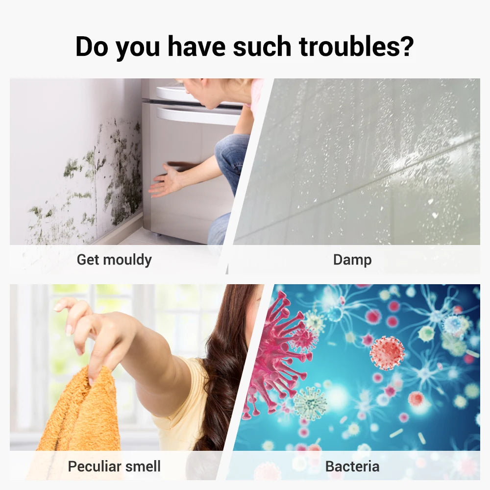 Home Dehumidifier Bedroom Mute Moisture Absorber Air Dryer Mini Humidity Dehumidifier for Bathroom Kitchen Clothes Desiccant