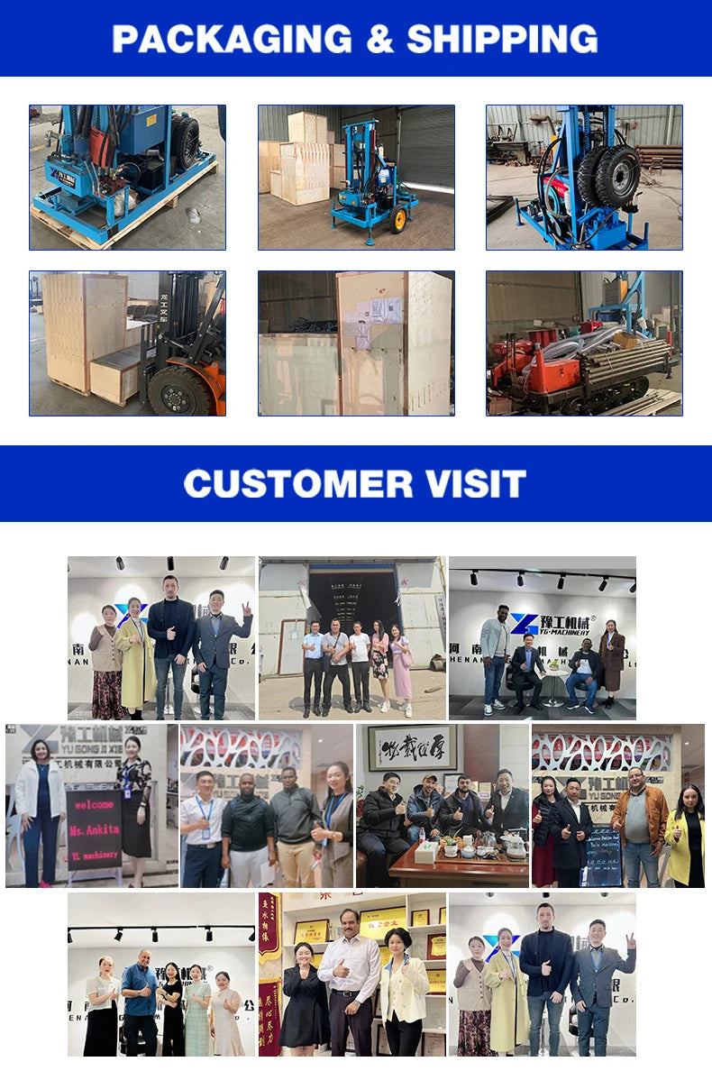 120m Portable Hydraulic Water Well Drilling Rig, Diesel Powered - view 16