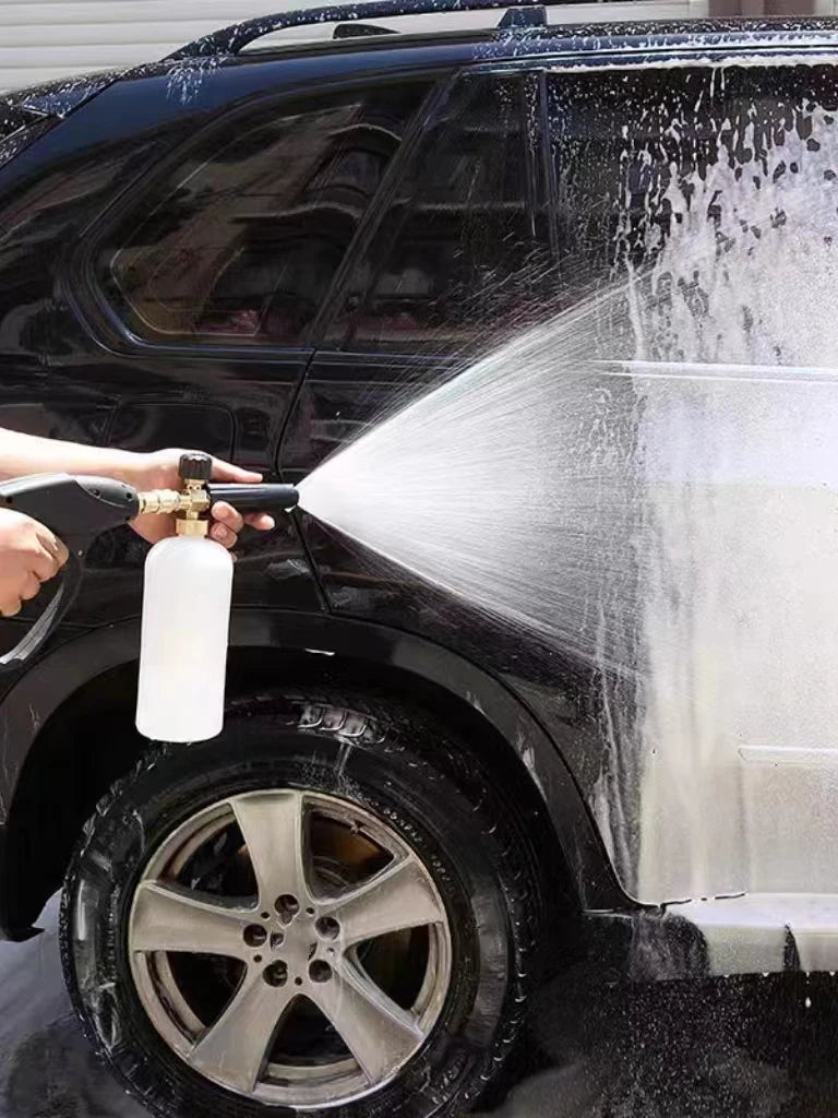 1pc Foam Cannon, Heavy-duty Vehicle Foam Shock Wave Wide-neck Adjustable Snow Foam Gun And Thick Foam, With 1/4 Inch Quick Conne