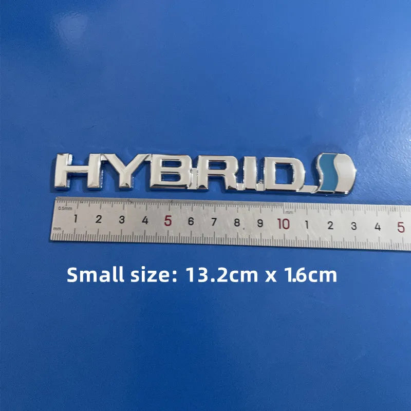 3D Metal Hybrid Bumper and Door Letter Badge Emblem for Cars - view 7