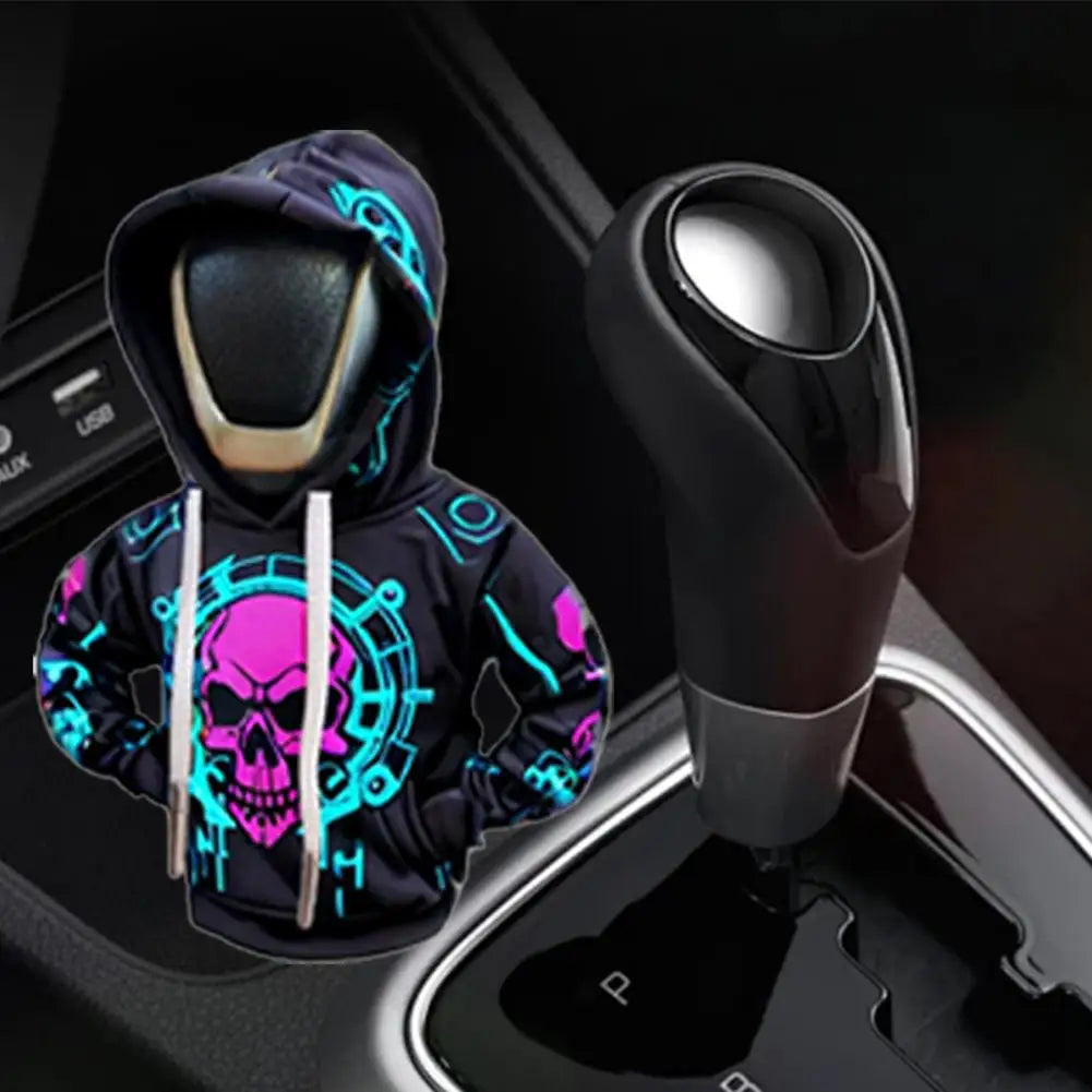 Skull Hoodie Gear Shift Knob Cover