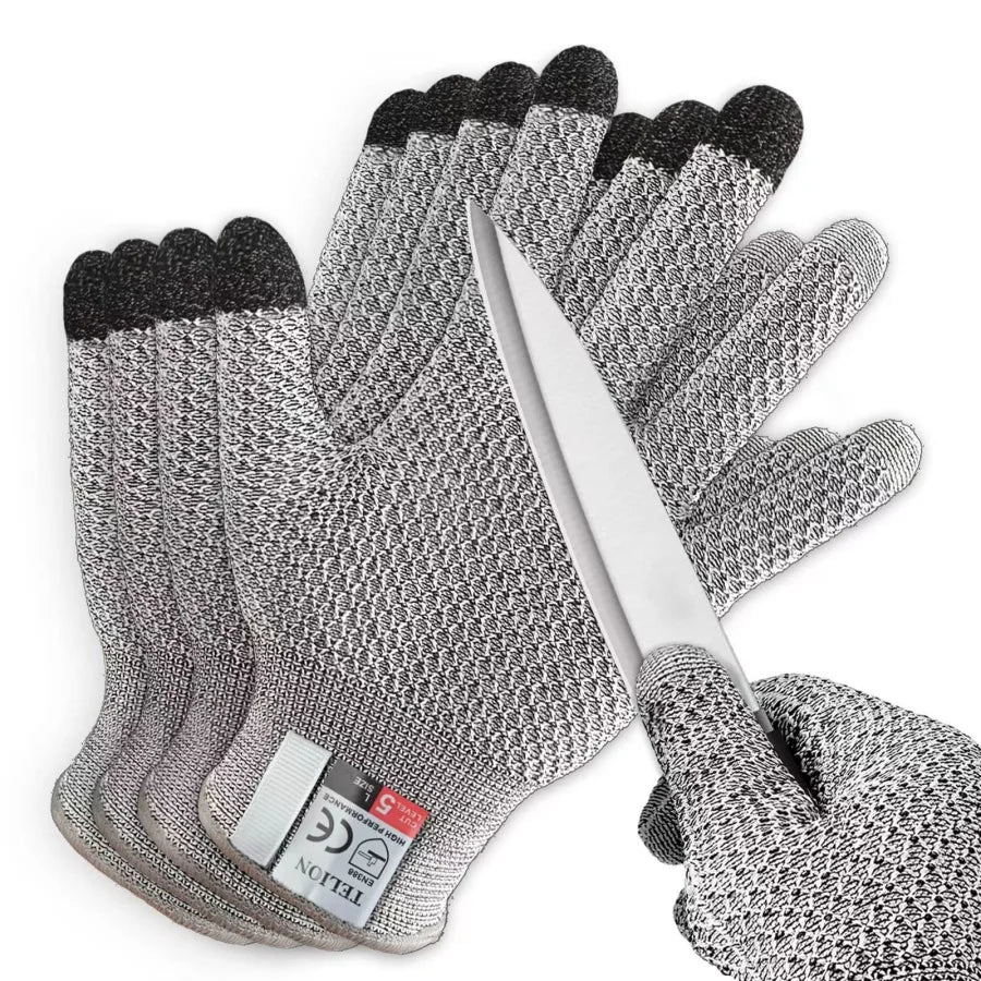 Level 5 Cut-Resistant Touchscreen Work Gloves – Food Safe