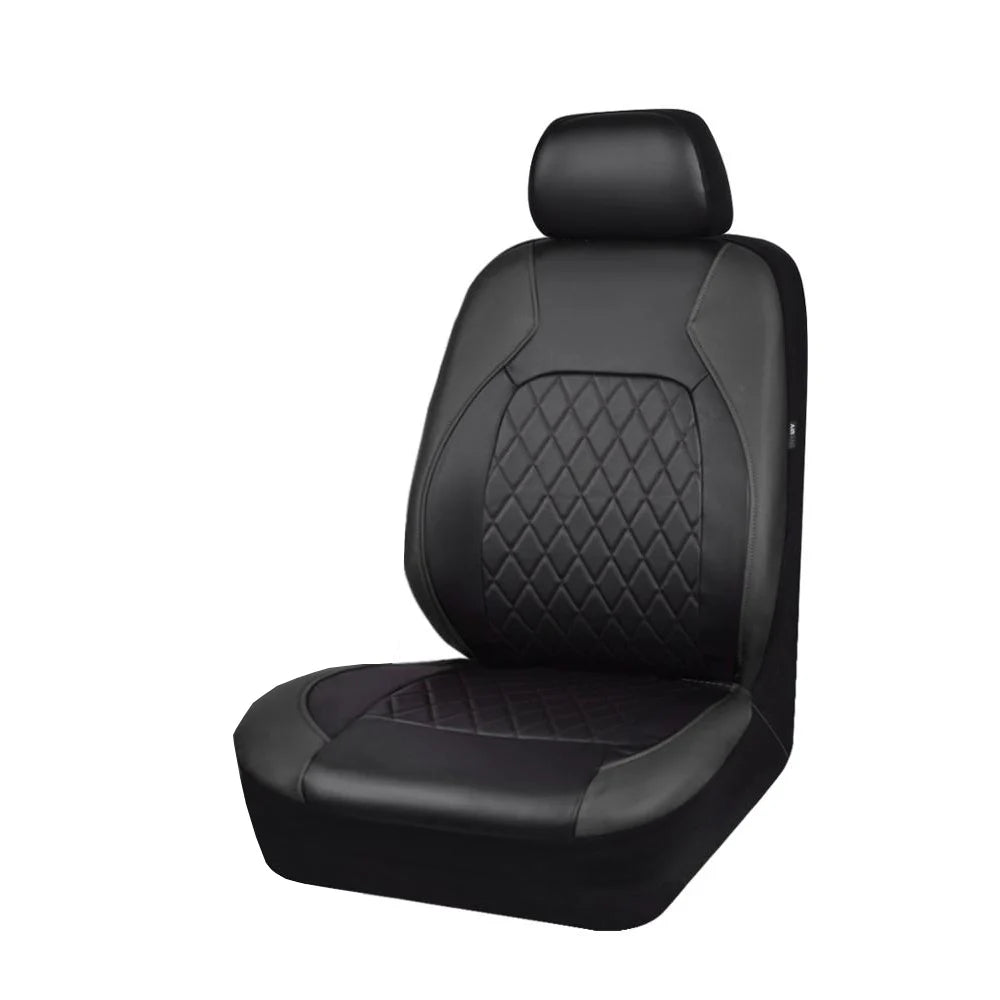 Universal Car Seat Cover Set PU Leather Full Surrounded Anti-Scratch for Sedan SUV