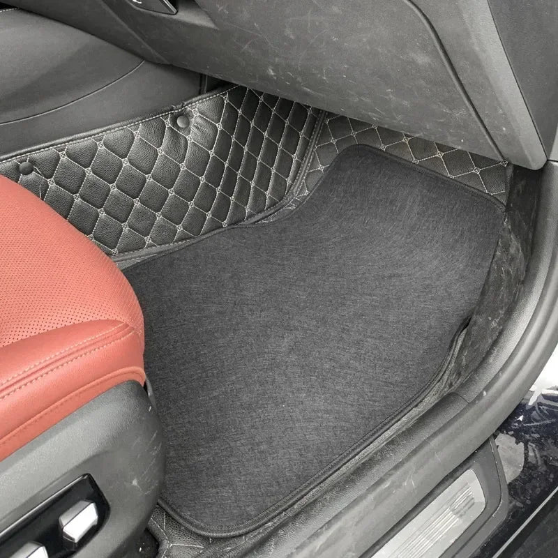 Universal Car Floor Mat Front & Rear Automotive Carpet Floor Mats For Auto SUV Sedans Vans Accessories Dirt and wear-resistant