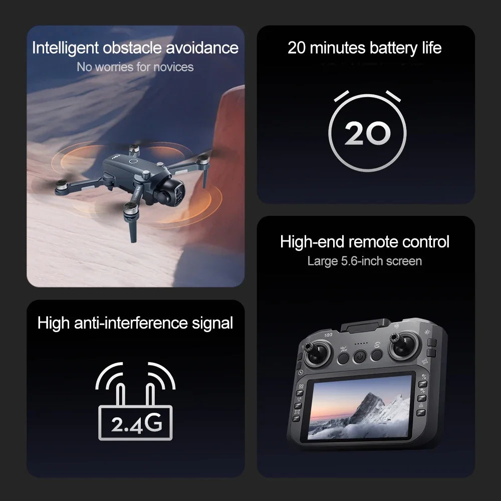 Lenovo V988 Foldable 8K Drone Dual Camera Brushless Quadcopter - image 9