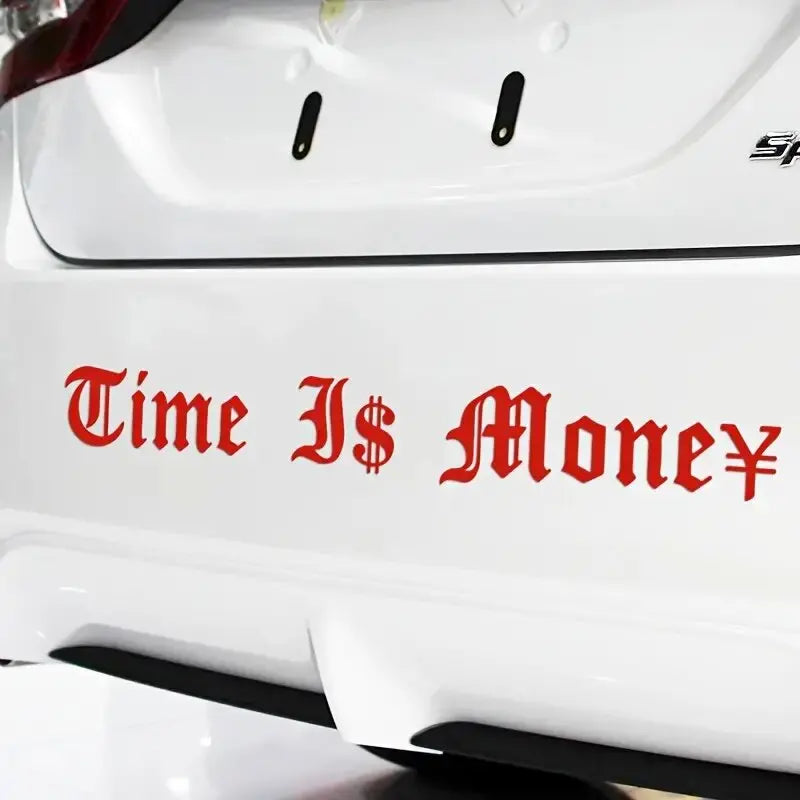 Time Is Money Vinyl Stickers for Cars, Trucks and Laptops - view 5
