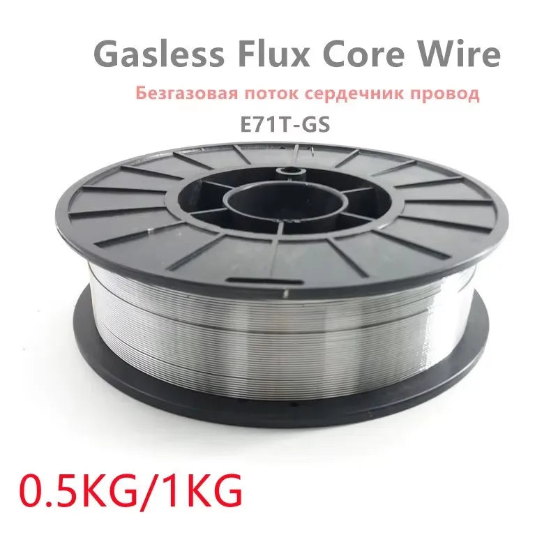 1KG E71T-GS Flux Cored Gasless Welding Wire No Gas or MIG Steel Welding Wire 0.8mm/1.0mm Self-shielded Welding Wire
