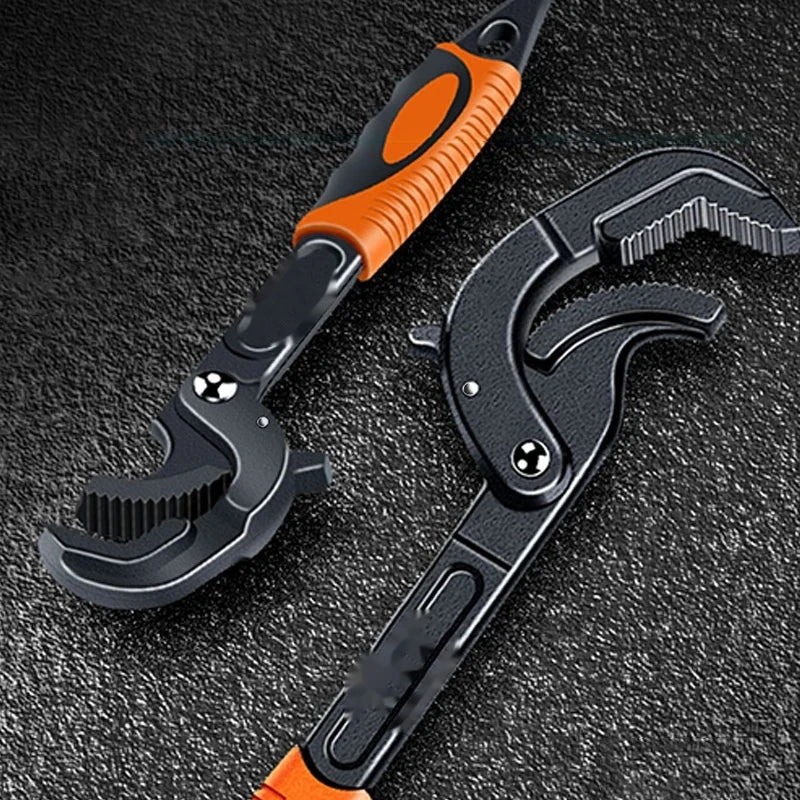 Stainless Steel Adjustable Pipe Wrench – Large Opening