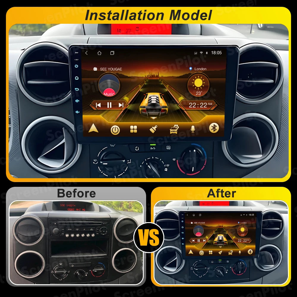 Android Car Multimedia Player for Citroen Berlingo/Peugeot Partner - image 2